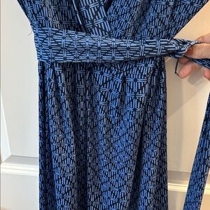 Knee-Length Faux-Wrap Dress